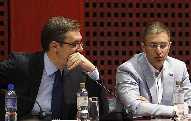 Vučić i Stefanović na Merdaru