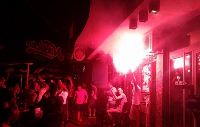 Slavlje zbog pobede vaterpolista Srbije