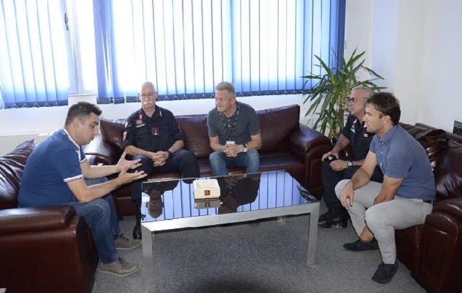 Kostić sa italijanskim karabinjerima