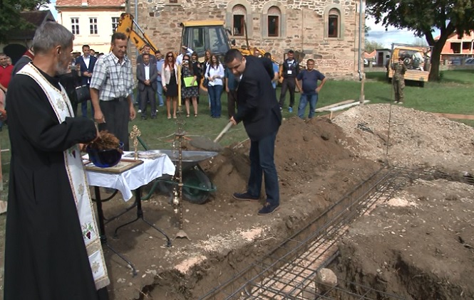 Kamen temeljac za parohijski dom u Donjoj Gušterici