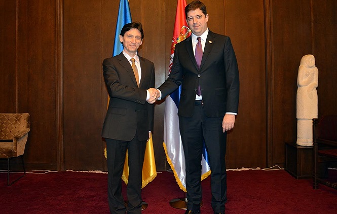 Đurić i ambasador Ukrajine o dijalogu i situaciji na KiM