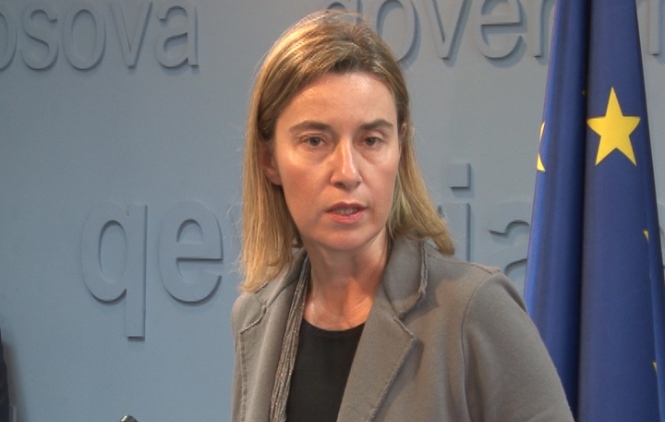 Mogerinijeva 3. marta na otvaranju mosta na Ibru