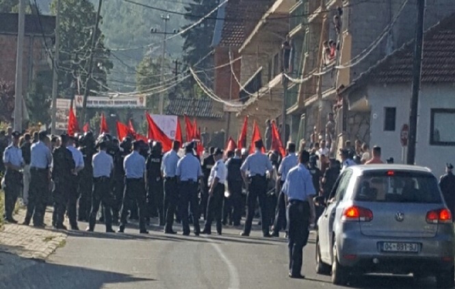 Protest Albanaca zbog povratka Srba u Ljuboždu