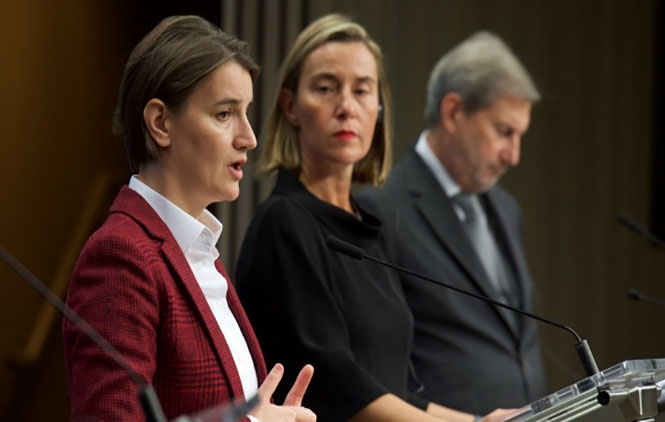 Mogerini i Brnabić: Formirati ZSO i sprovesti dogovoreno