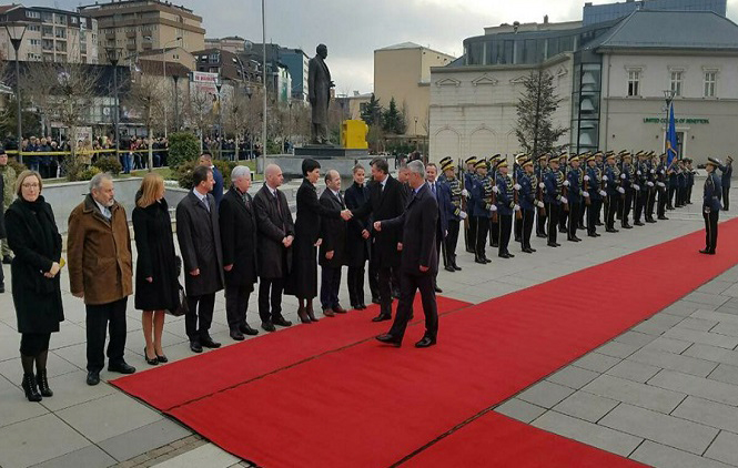 U Prištini dočekan predsednik Slovenije