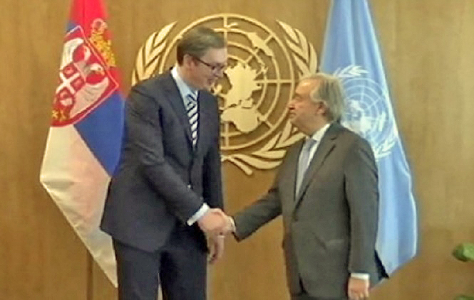 Vučić od Guteresa tražio veće angažovanje Unmika