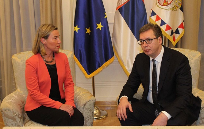 Vučić sa Mogerinijevom: Kosovo najvažnije pitanje