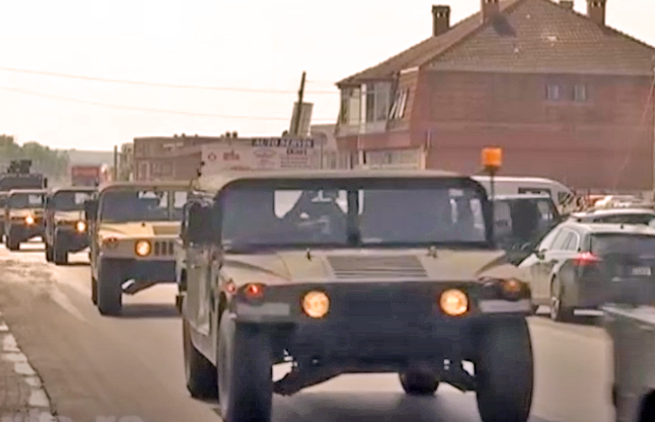 Kretanje vojnika Kfora ka severu Kosova