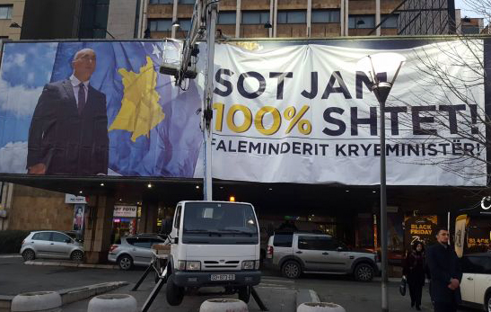 Bilbordi zahvalnosti Haradinaju u Prištini