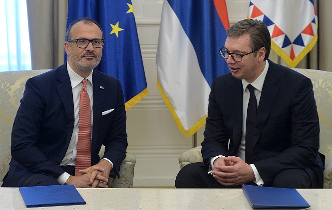 Vučić i Fabrici o KiM i evropskim integracijama
