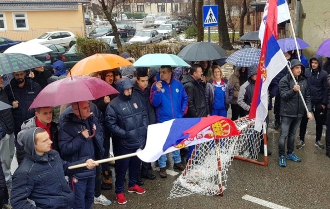 Protest sportista u Kosovskoj Mitrovici