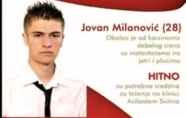 Hitno potreban novac za lečenje Jovana Milanovića