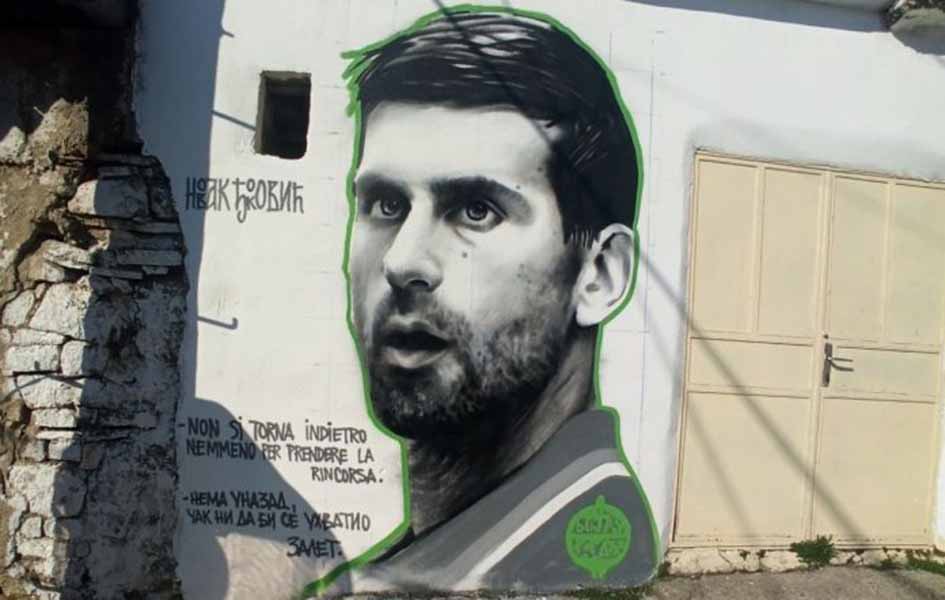 Orahovac dobio mural Novaka Đokovića