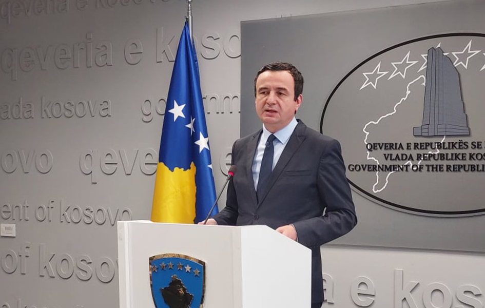 Kurti odbio da učestvuje na samitu „Otvoreni Balkan“
