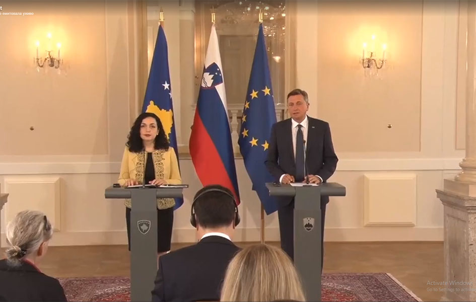Osmani i Pahor: EU da ispuni obećanje o viznoj liberalizaciji za Kosovo