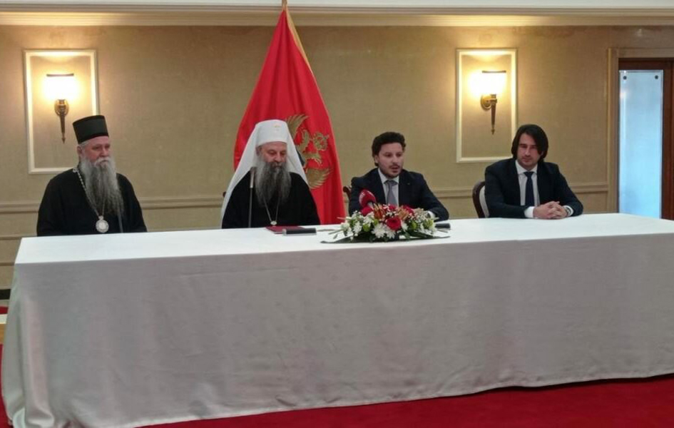 Potpisan Temeljni ugovor između crnogorske vlade i SPC