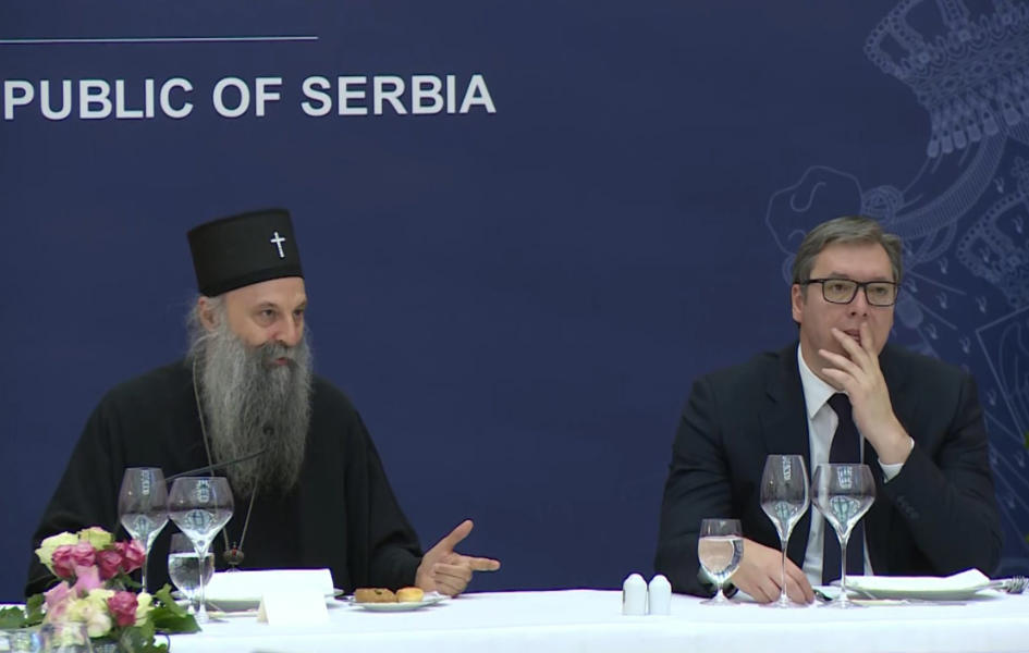 Predsednik Srbije s patrijarhom o razgovorima u Briselu