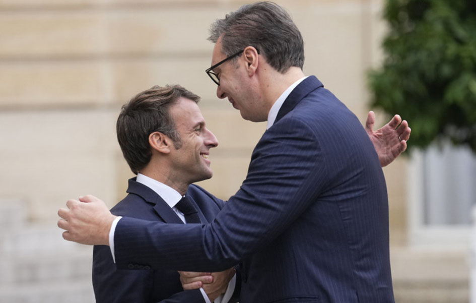 Vučić se sastao sa Makronom u Jelisejskoj palati