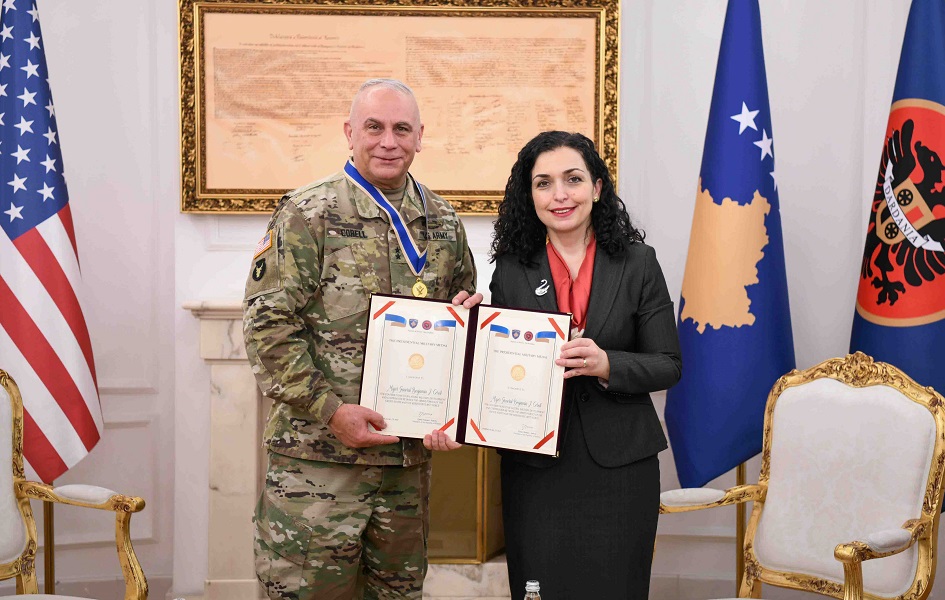 Osmani odlikovala komandanta Nacionalne garde Ajova