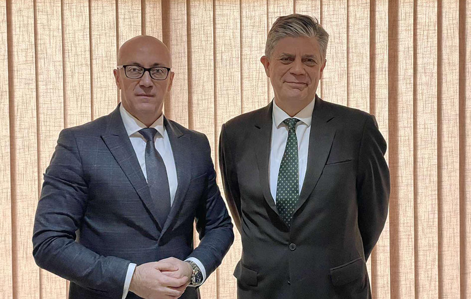 Rakić i Simić razgovarali sa Vigemarkom Goran Rakić i Jans Gunar Vigemark (Foto Srpska lista)