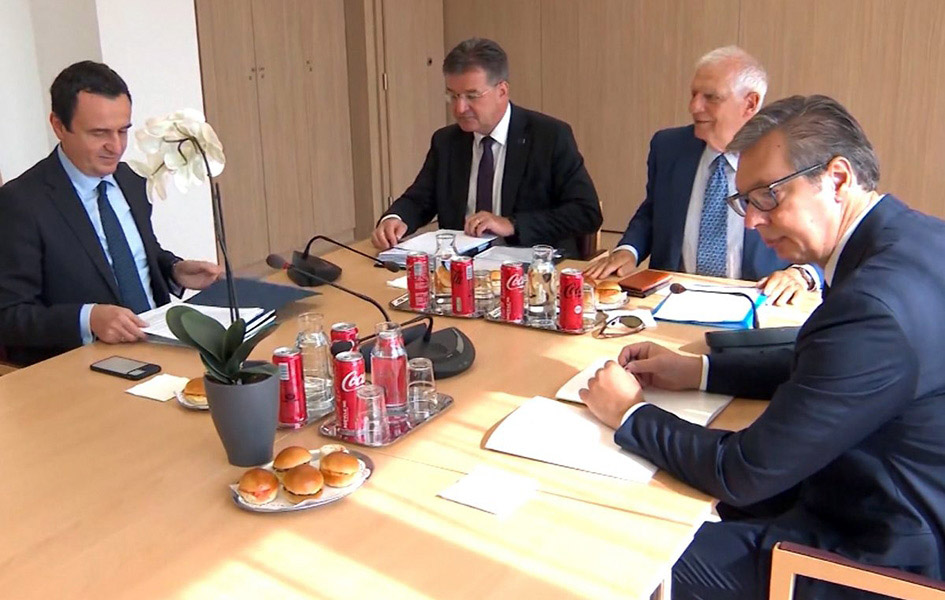 Kurti i Vučić potvrdili učešće na sastanku u Briselu 27. februara Sa jednog od prethodnih sastanaka u Briselu (Foto N1 Srbija)