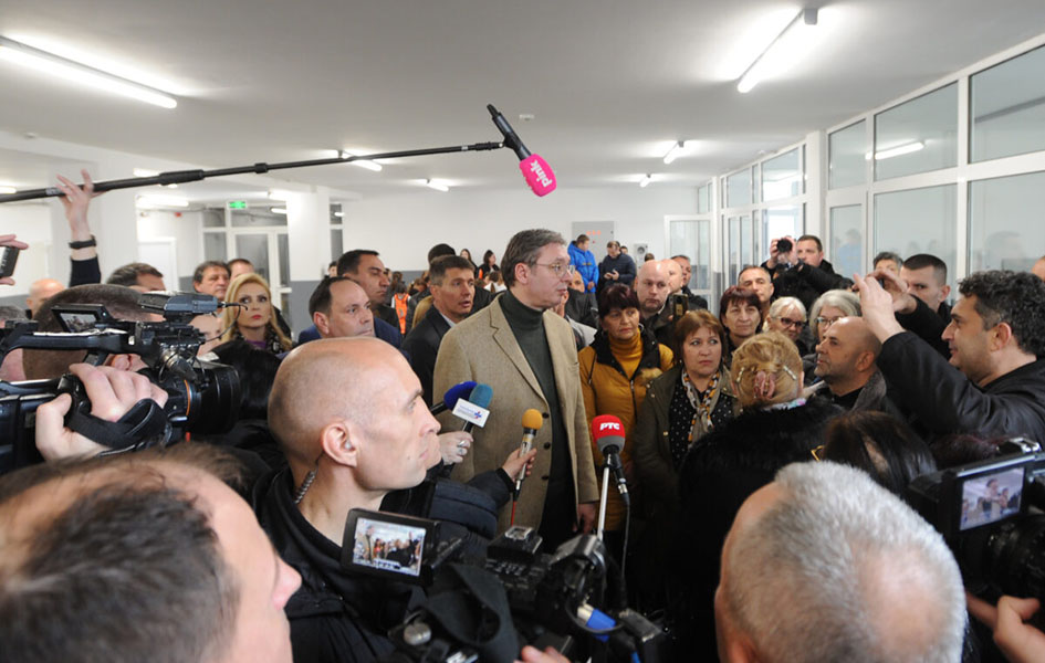 Vučić: Ići ću 18. marta u Ohrid, ZSO uslov bez koga se ne može Vučić u Vranju (Foto Tanjug)
