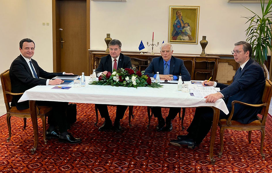 Skoplje i Tirana pozvali Beograd i Prištinu da primene dogovor iz Ohrida Sa pregovora u Ohridu (Foto Fejsbuk M. Lajčak)