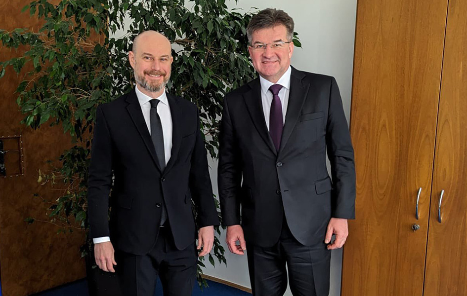 Lajčak i Bilčik razgovarali o dijalogu Beograda i Prištine Vladimir Bilčik i Miroslav Lajčak (Foto Tviter/Miroslav Lajčak)