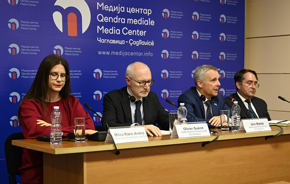 Ambasadori Francuske i Nemačke o evropskom planu: Lideri da ispoštuju svoje obaveze Detalj sa debate na temu „Evropski predlog o putu ka normalizaciji odnosa Kosova i Srbije“ (Foto Kim/Bojan Ćirković)