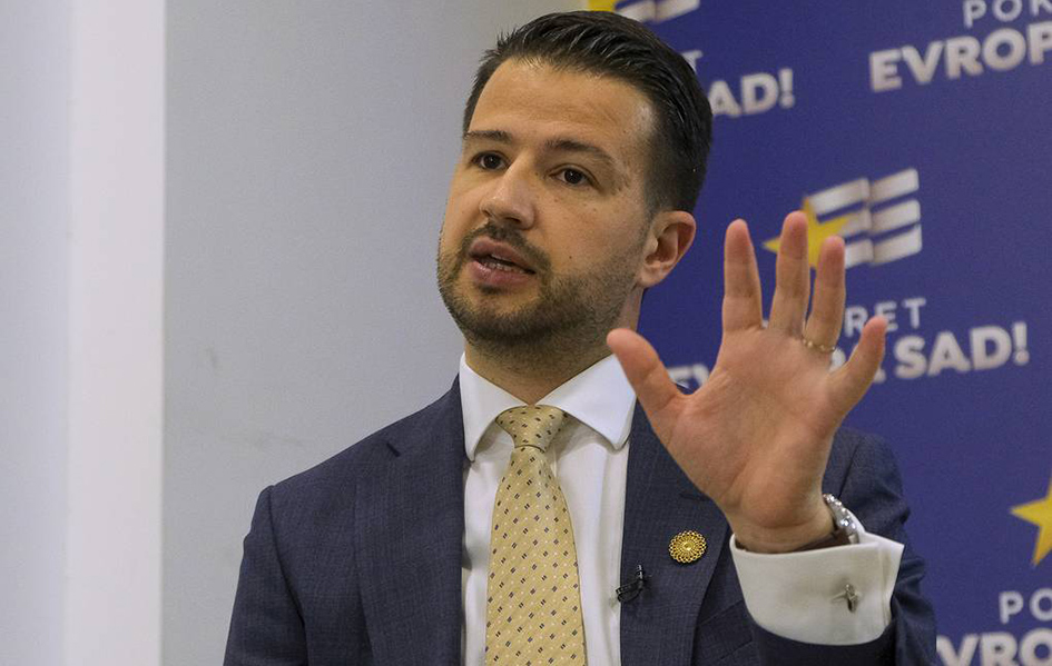 Milatović: Nezavisnost Kosova nesporna činjenica Jakov Milatović (Foto AP/Risto Božović)