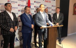 Igor Simić za govornicom (Foto TV Most)
