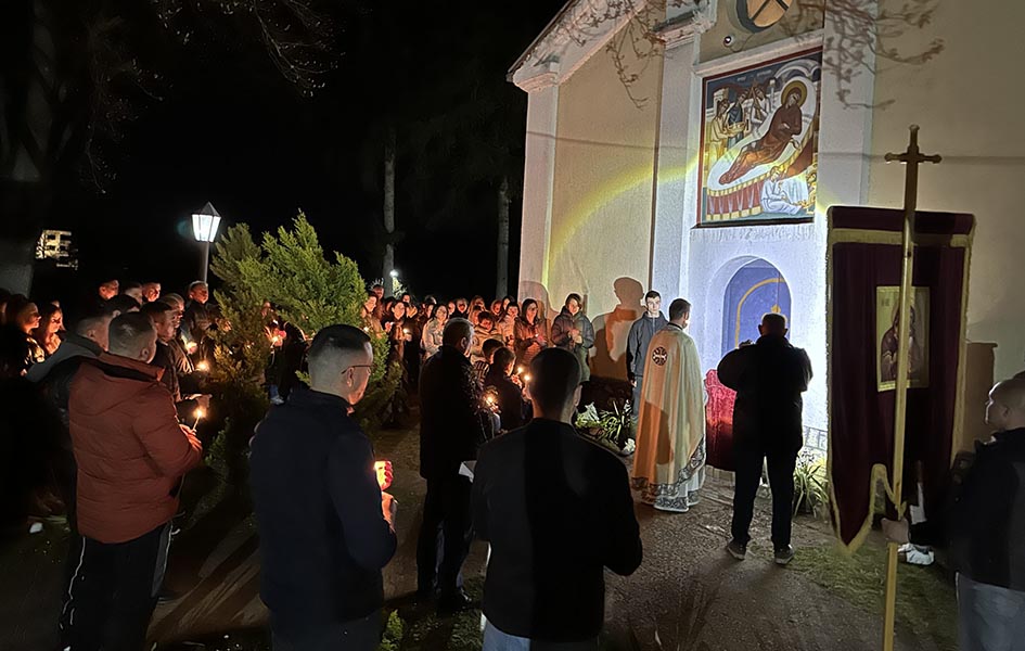 Vaskrs u Goraždevcu i Velikoj Hoči Crkva Rođenja Presvete Bogorodice (Foto Radio Goraždevac)