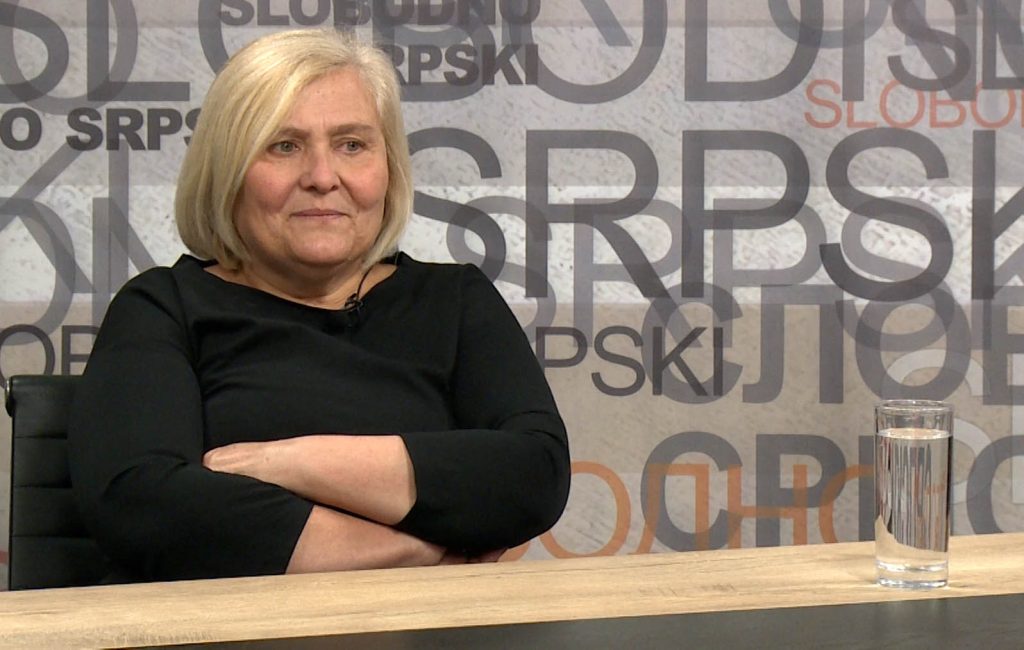 Ana Kostić u emisiji "Slobodno srpski" (Foto Medija centar Čaglavica)