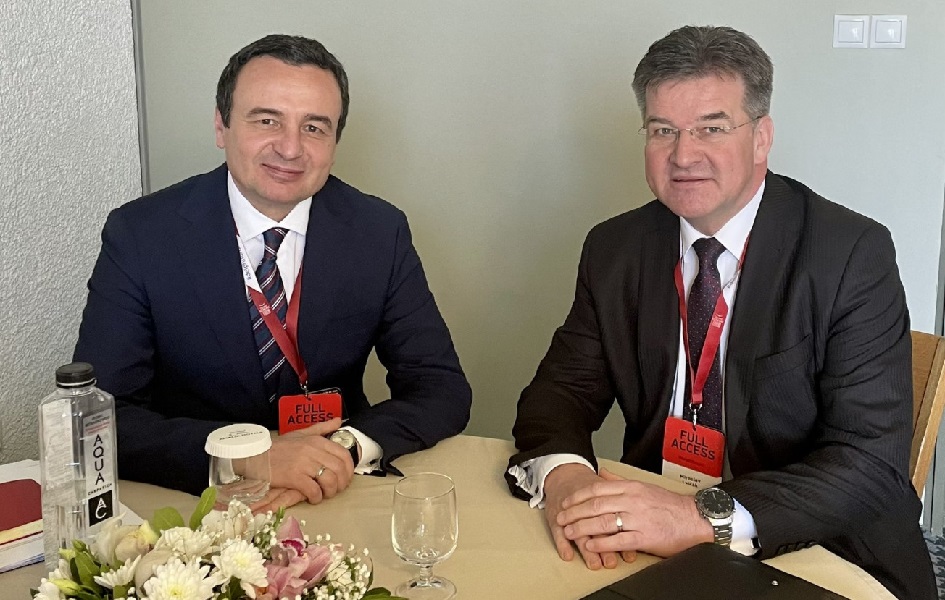 Lajčak i Kurti o narednoj rundi dijaloga i izborima. CIK overio rezultate Miroslav Lajčak i Aljbin Kurti (Foto Tviter, M.Lajčak)