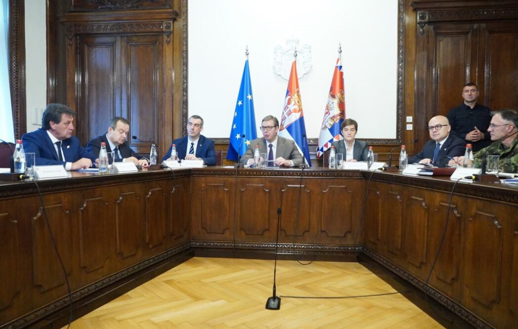 Sednica Saveta za nacionalnu bezbednost (Foto TANJUG/ VLADIMIR ŠPORČIĆ)