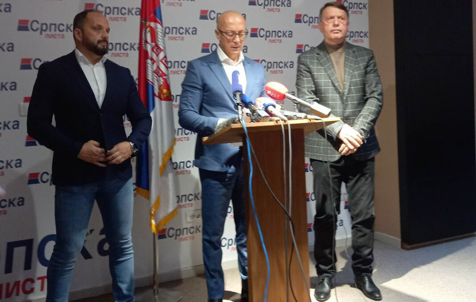 Srpska Lista zatražila od Vučića da prekine dijalog Konferencija Srpske liste (Foto KoSSev)