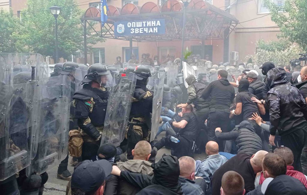 Sukobi u Zvečanu (Foto Kim)