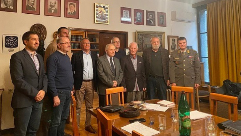 Osniva se Srpski pokret Njegoš u Beogradu Članovi Inicijativnog odbora za osnivanje Srpskog pokreta Njegoš (Foto UNS)