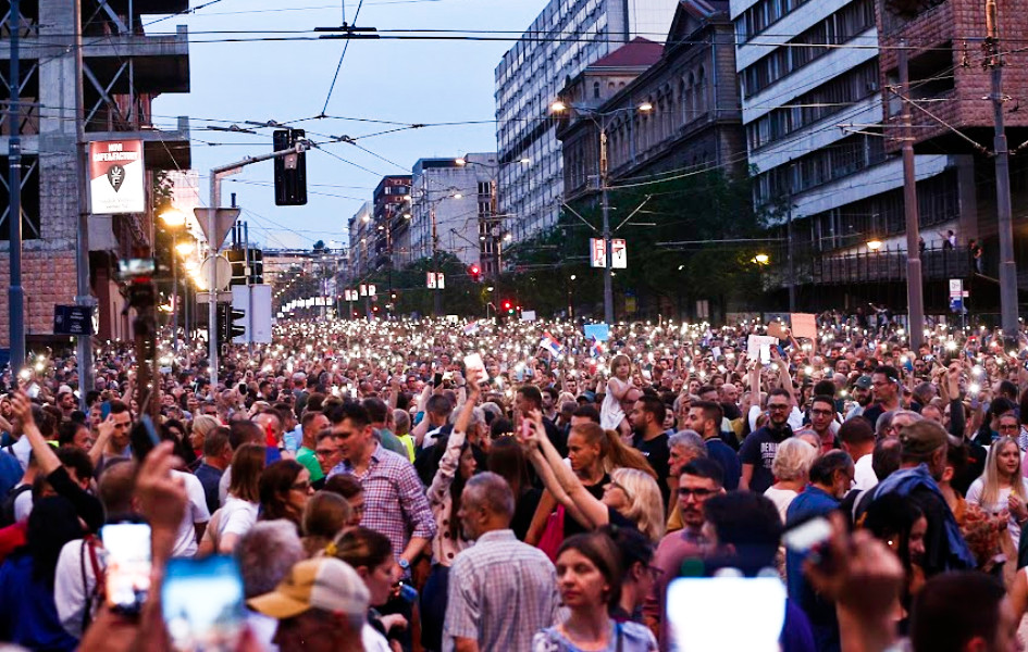 Završen još jedan protest ’’Srbija protiv nasilja’’