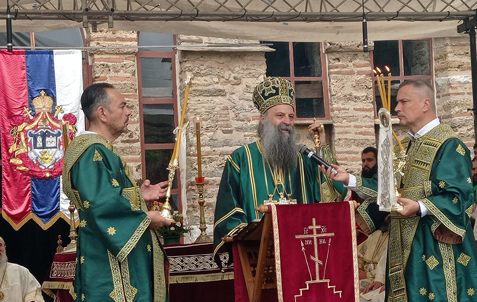 Patrijarh Porfirije služio u Pećkoj Patrijaršiji