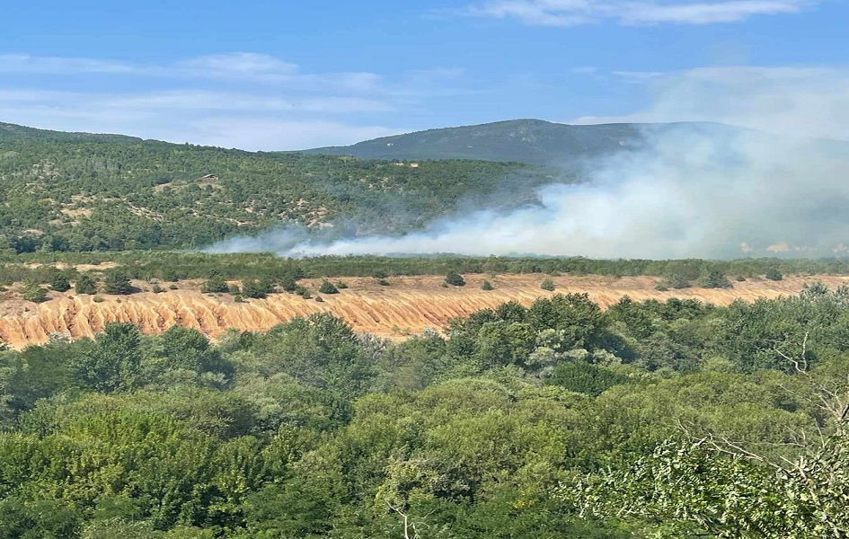 Požar na jalovištu iznad Dudinog krša