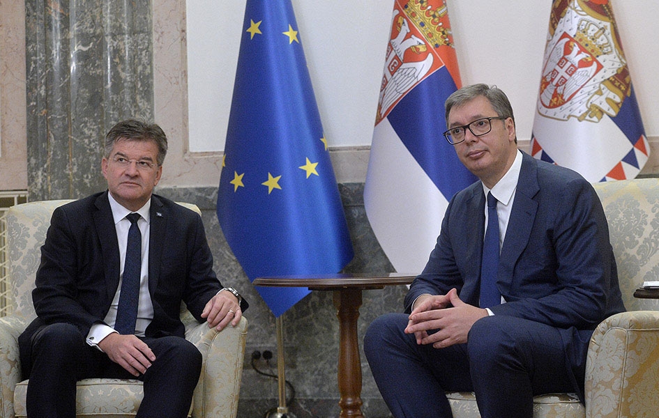 Vučić danas sa Lajčakom u Beogradu Lajčak i Vučić (Foto Zoran Žestić, Tanjug)