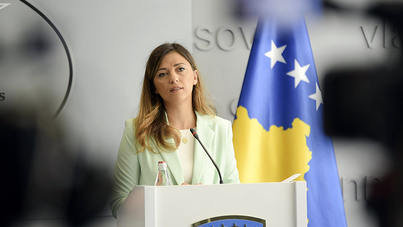 Hoće li Kosovo podneti za tužbu za genocid protiv Srbije tokom 2024? Ministarka pravde Kosova Aljbuljena Hadžiju (Foto Kabinet premijera Kosova)
