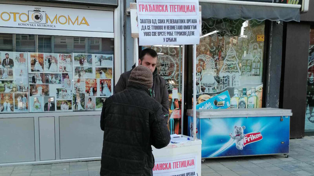Privrednici sa severa Kosova i građani potpisuju peticiju za ukidanje zabrane ulaska srpske robe