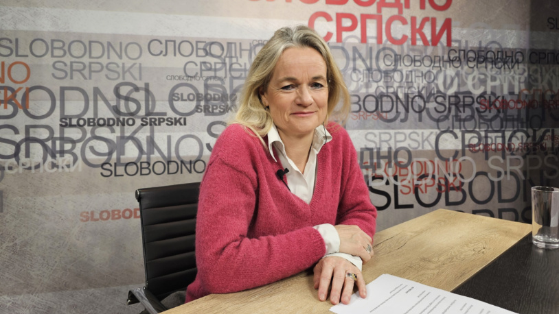 Fon Kramon: Borelj nije pokazao dovoljno interesovanja za Zapadni Balkan Viola fon Kramon u emisiji Slobodno srpski (Foto Medija centar Čaglavica)