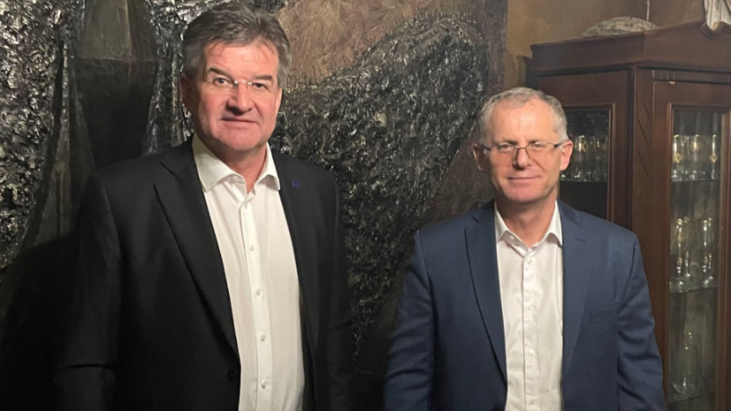 Lajčak: Razgovor sa Bisljimijem prvi sledeći korak – ostaju mnoga politička pitanja Miroslav Lajčak i Besnik Bisljimi (Foto X@MiroslavLajcak)