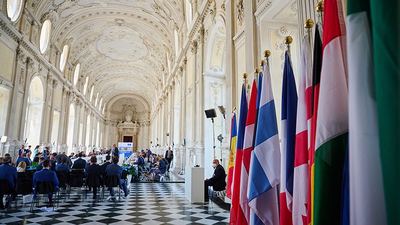 Savet Evrope, istorijska geneza Otvaranje ministarske sednice prilikom 132 zasedanja Komiteta ministara Saveta Evrope u Torinu, Italija, maj 2022 (Foto Council of Europe Candice Imbert)