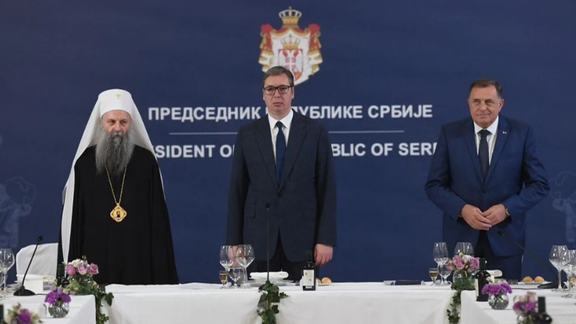 Vučić sa patrijarhom Porfirijem i Dodikom: Nikada nećemo pristati na nezavisno Kosovo