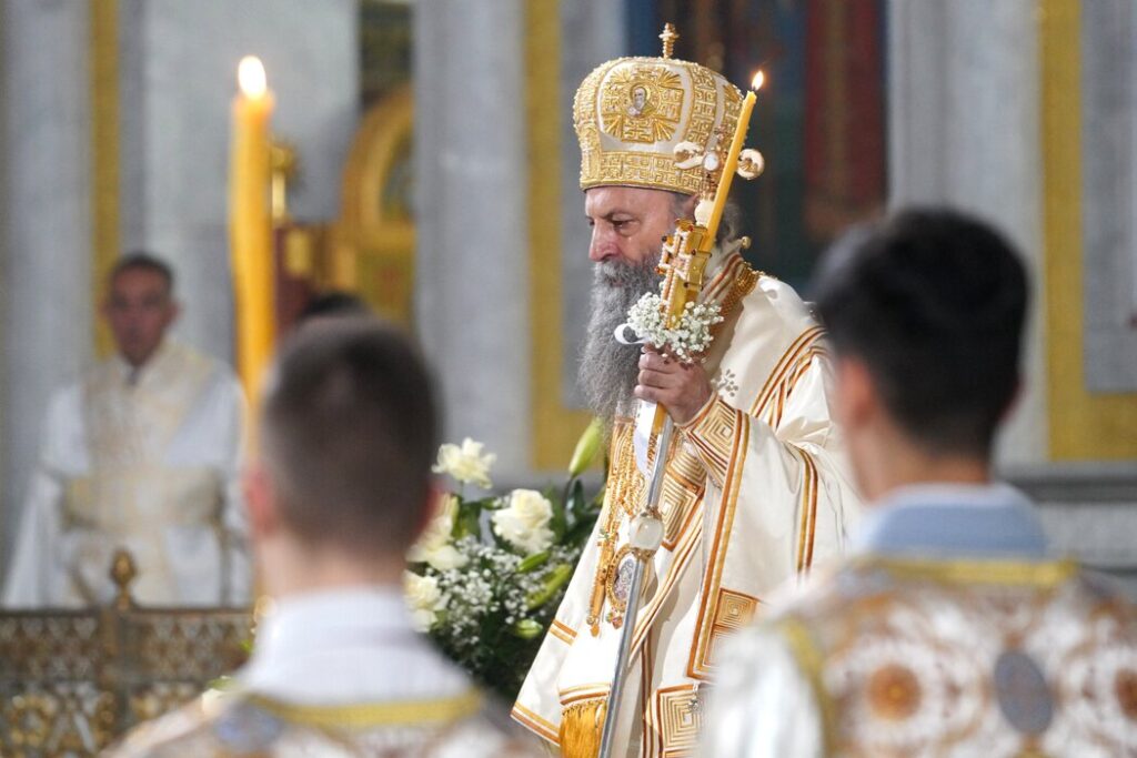 Patrijarh Porfirije služio Uskršnju liturgiju u Hramu Svetog Save