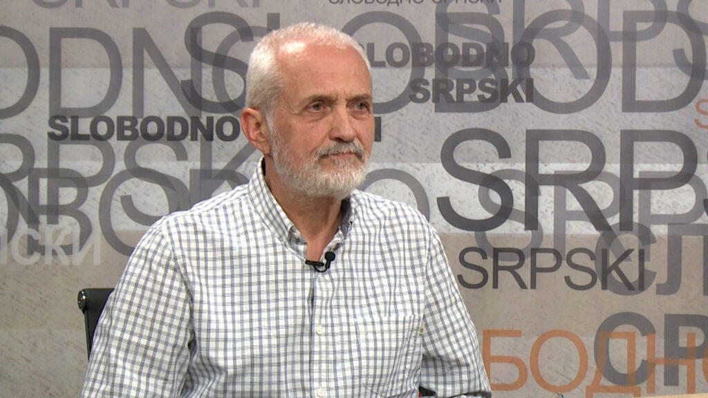 Generalni sekretar UNS-a Nino Brajović u emisiji Slobodno srpski (Foto Medija centar Čaglavica)